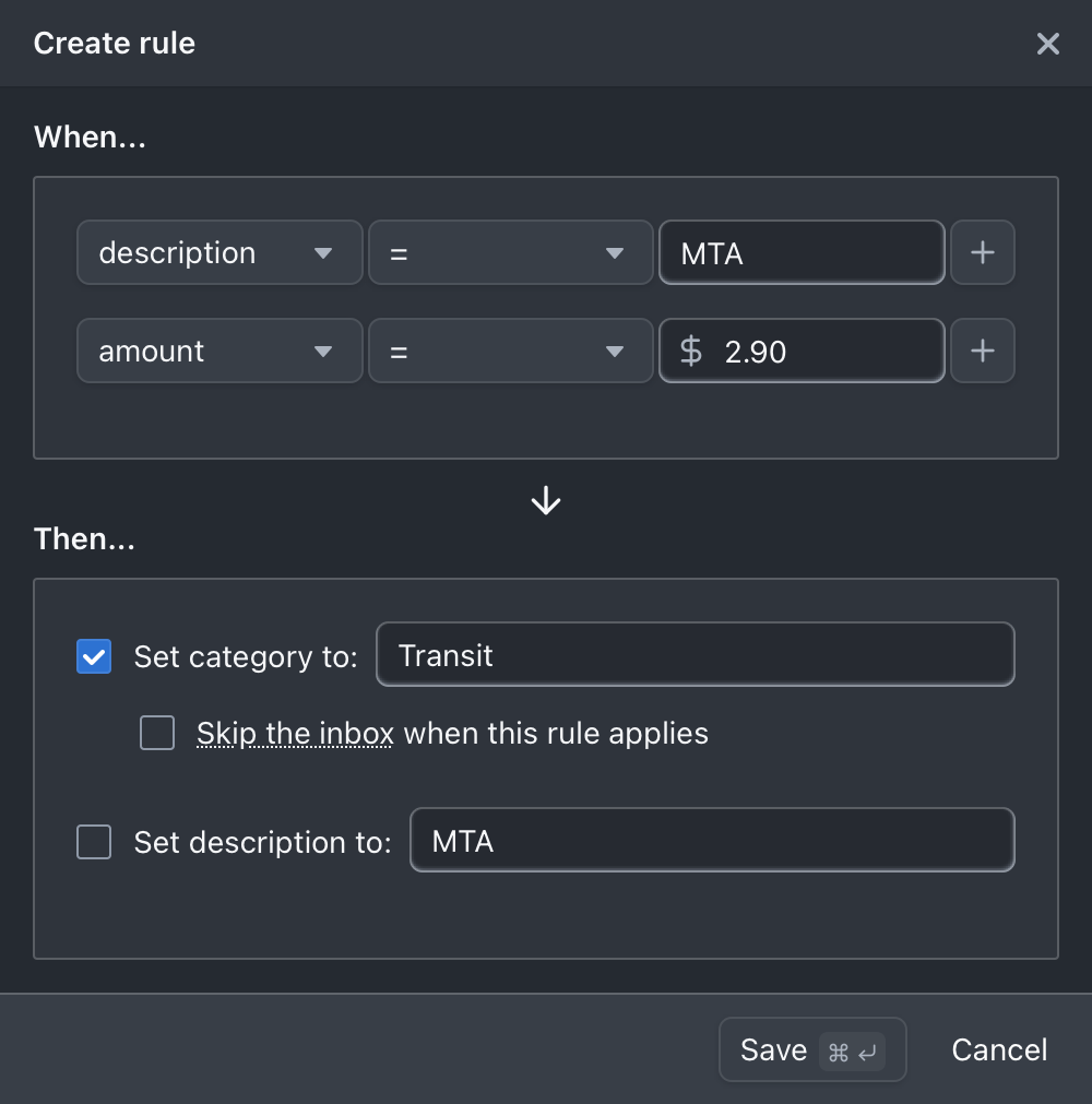 Tender's rules engines makes automation easy
